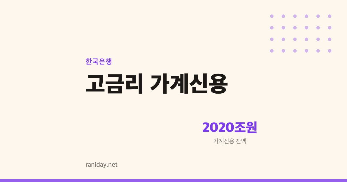 금리 3%를 넘었는데 빚은 왜 자꾸 는가